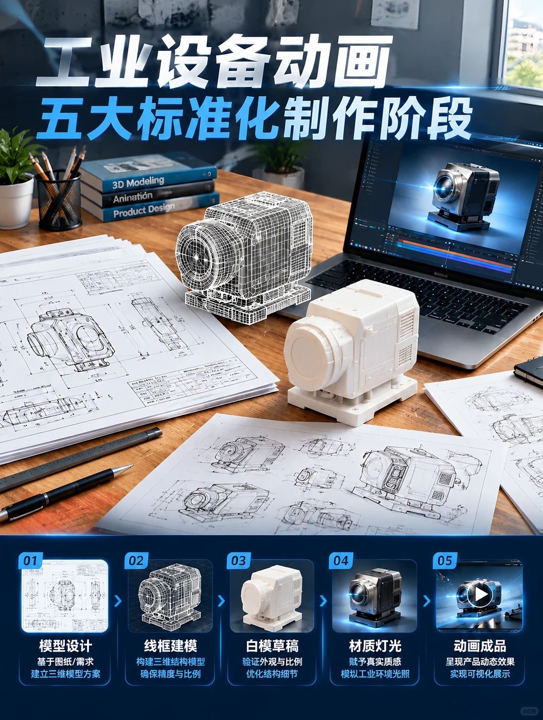 产品动画幕后｜工业设备从图纸到动画的五大标准化流程
